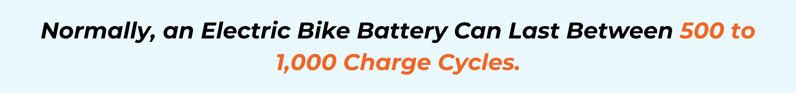 Charge an Electric Bike